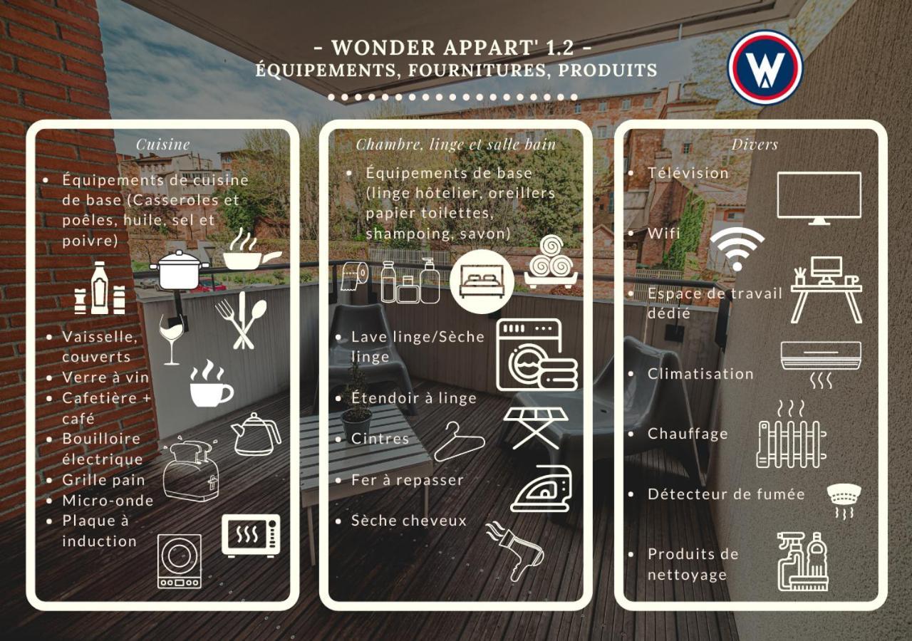 Wonder Appart' 1.2 - Coeur de ville - Toulouse Buitenkant foto